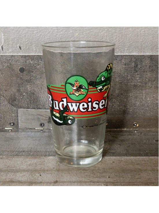 Budweiser Other - 1997 Budweiser Louie The Lizard Glass Pint Vintage Beer Anheuser Busch 5.75”